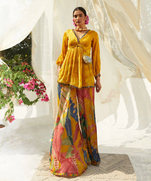 Mustard Pant Set